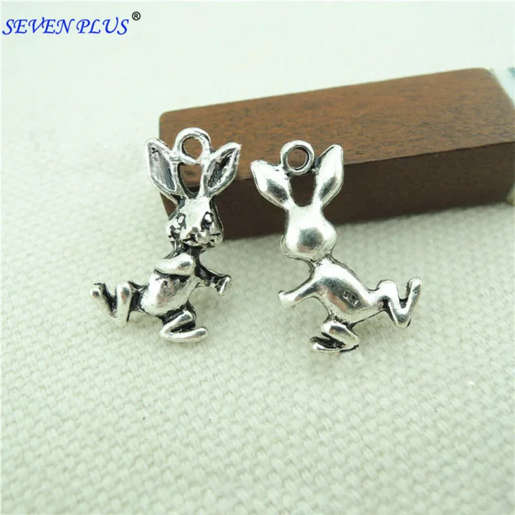 Подвески в виде кролика для изготовления ювелирных изделий 20 шт./лот 19 мм * 12