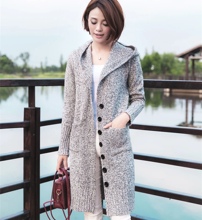 Плотный теплый кардиган с длинным рукавом свитер женская верхняя одежда топы
