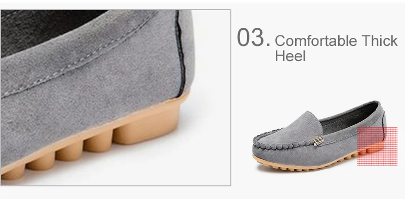 Women Flats Suede Candy Color Loafers Slip on Casual Flat Shoes Soft Ballet Flat Spring Moccasins Shallow Ladies Shoes Puls Size