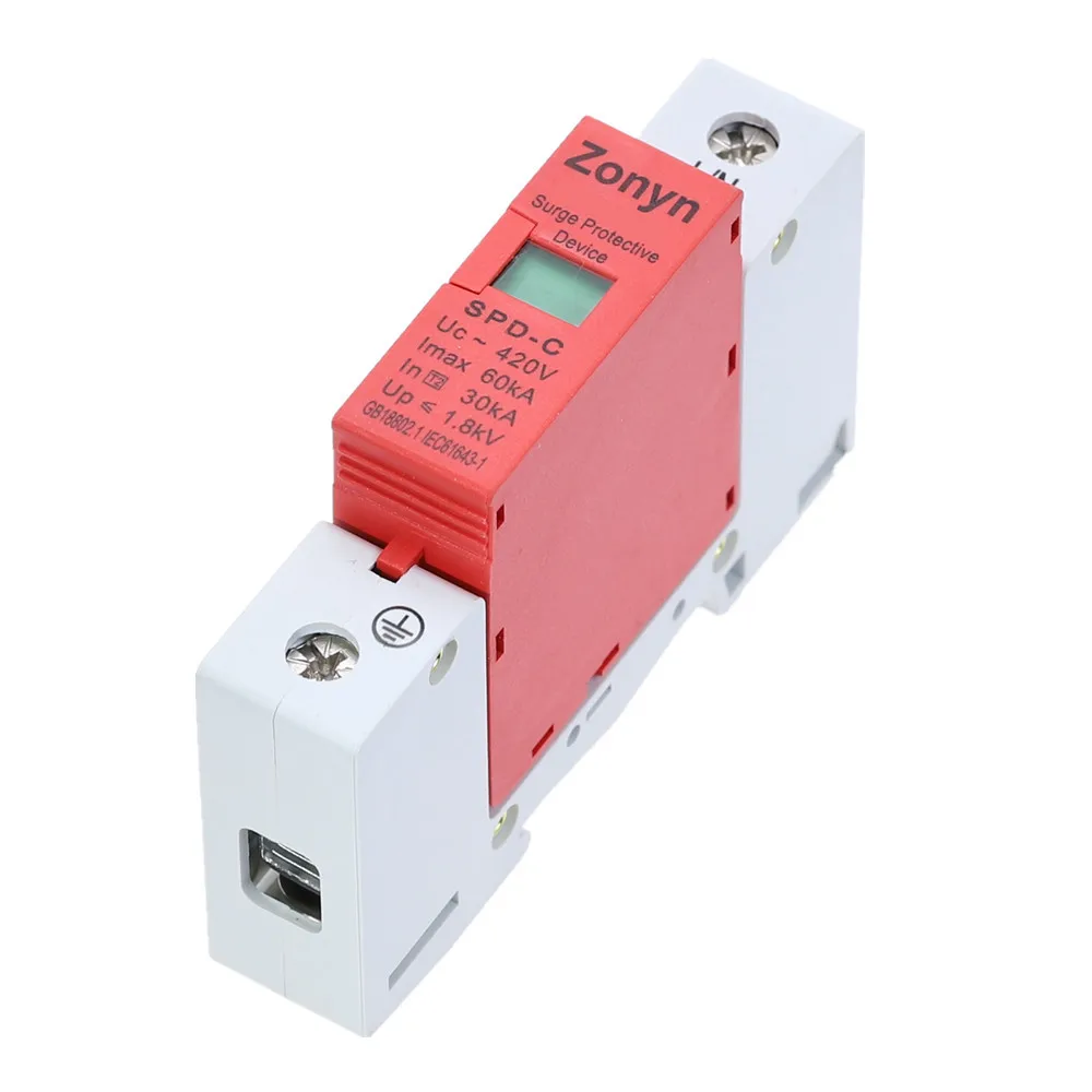 Высокое качество SPD 420V 30KA~ 60KA дом Защита от перенапряжения защитное низкое напряжение предохранительное устройство 3P