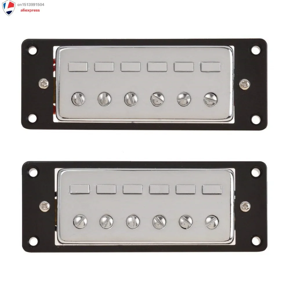 Пикап для электрогитары мини-хамбакер набор моста и шеи 6 струн хромированная