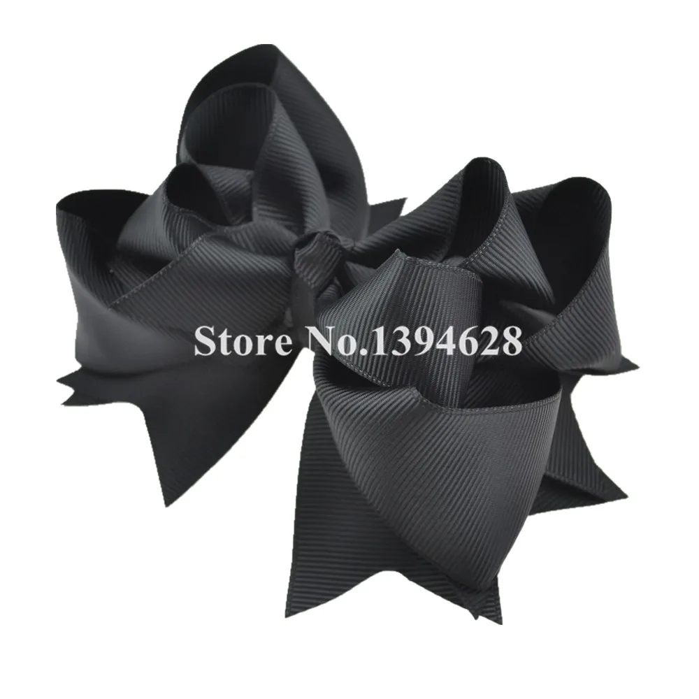 Банты однотонные черные 3 слойные с зажимами 6 см 5 дюймов 1/1 шт.|bow cover|bow shapebow material |