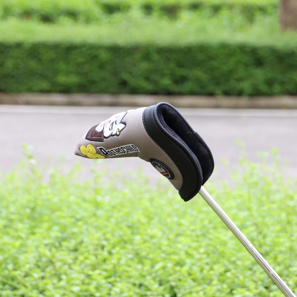 Гольф-мастер Putter корпус и жало головные уборы Магнитная застежка вышивка Водонепроницаемый