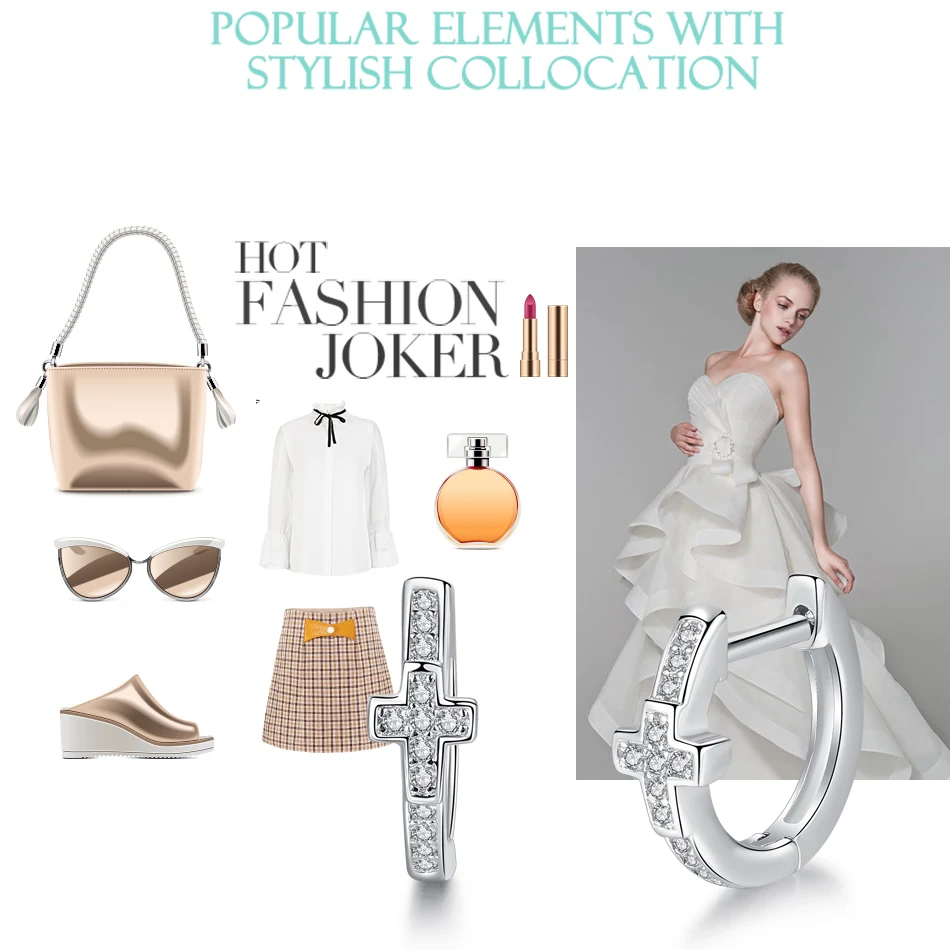 Рождественский подарок серьги-гвоздики из стерлингового серебра 925 пробы с