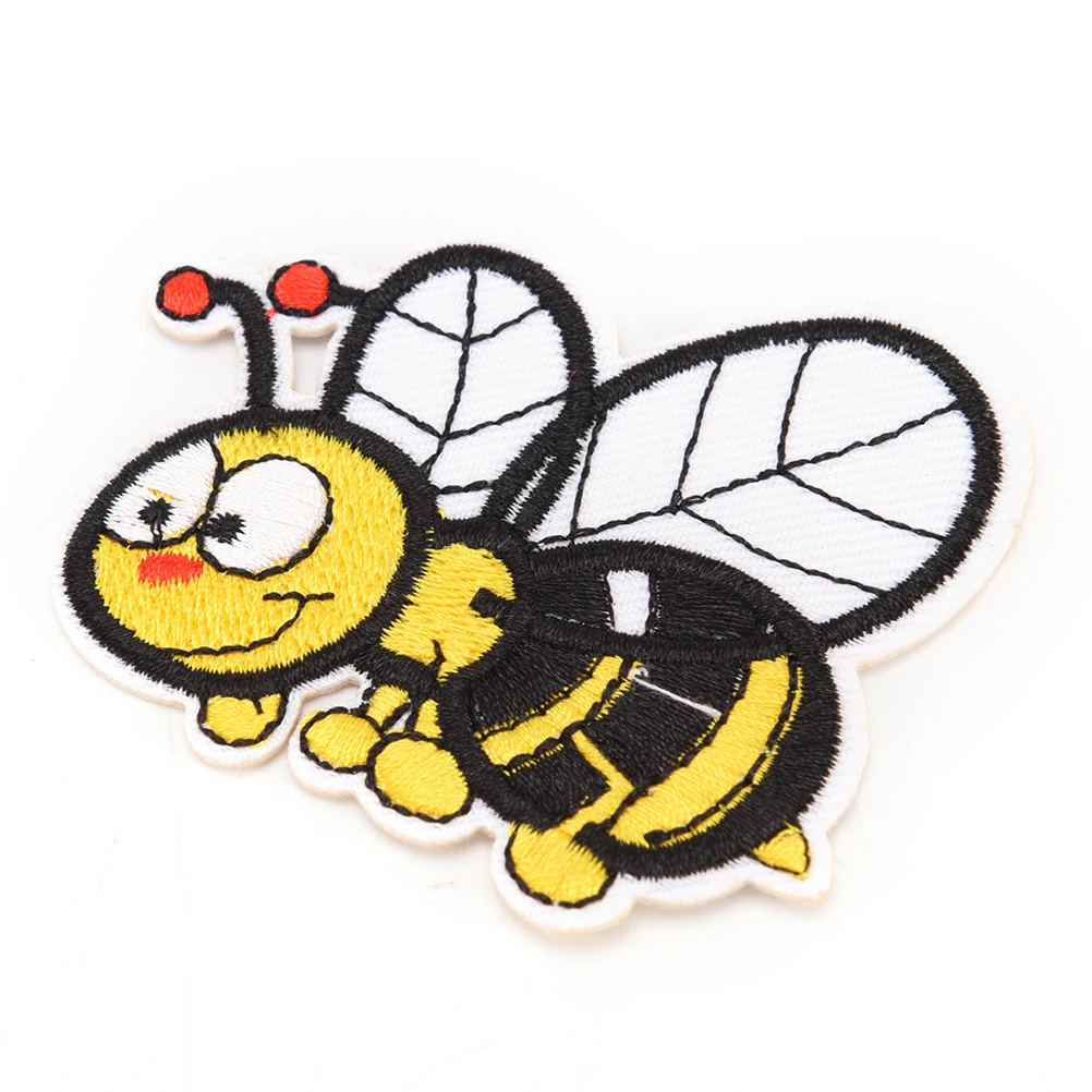 1 шт. вышитая нашивка в виде пчелы для одежды Приклеивание утюгом аппликация