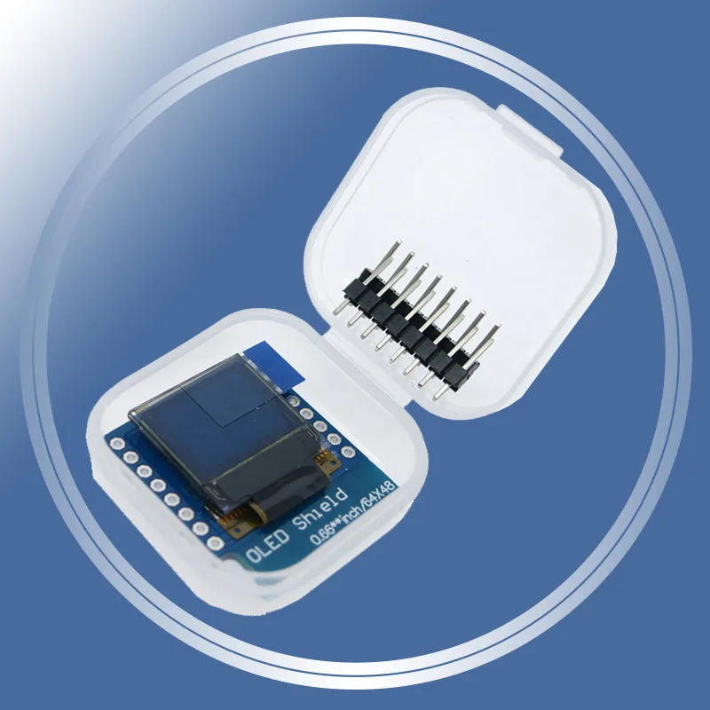 0 66 &quotдюймовый 64X48 IIC I2C OLED LED ЖК дисплей экран для Arduino совместимый D1 Мини |