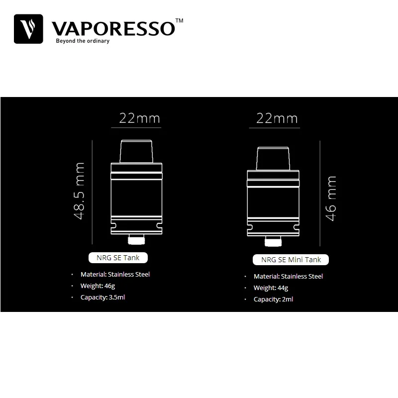 Оригинальный Vaporesso Мститель Mini Kit 2500 мАч 85 Вт поле Mod с 3 5 мл Vape Танк GT сотовый