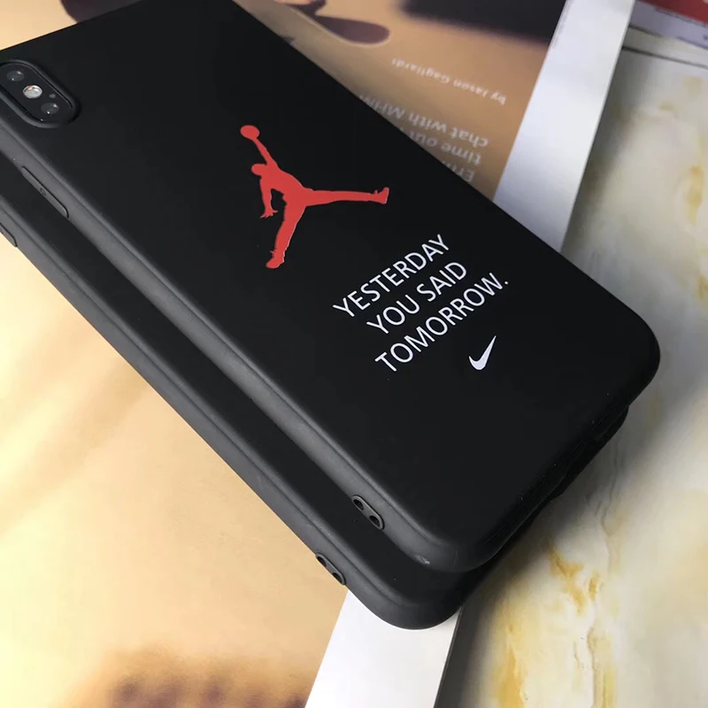 MiGueR чехол для iphone 7 силиконовый Jordan светящийся Чехол мобильного телефона plus x 6 S 8