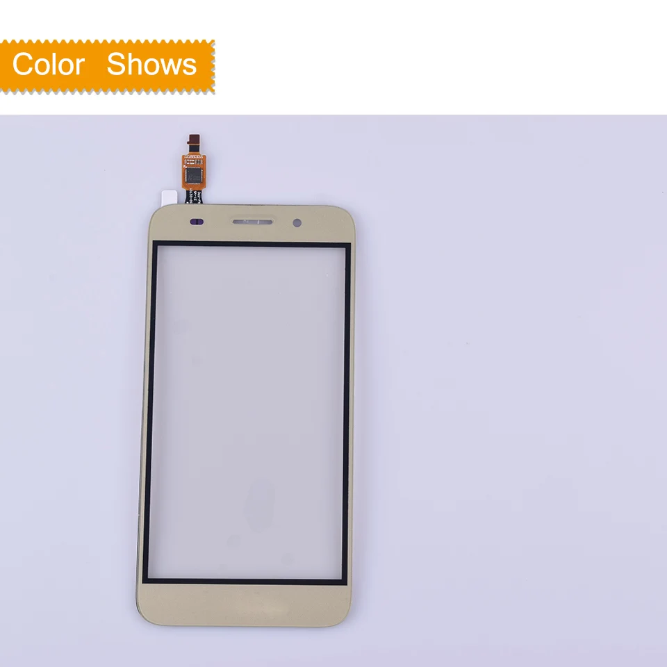 Для huawei Y3 сенсорный CRO-U00 CRO-L02 CRO-L22 Сенсорный экран сенсорный Панель Сенсор окрашенные запасные части для Стекло Внешний Объектив Сенсорный Экран - Цвет: gold no gift