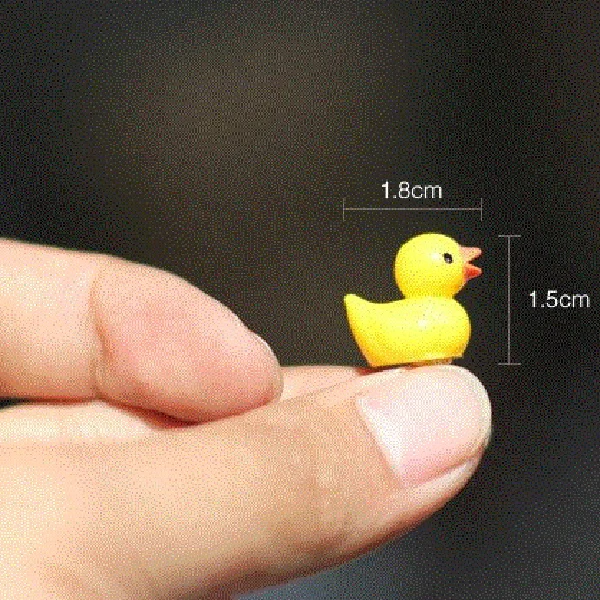 Мини Статуэтка из смолы 1 8x1 5 см|garden pots|pot miniatureduck duck |