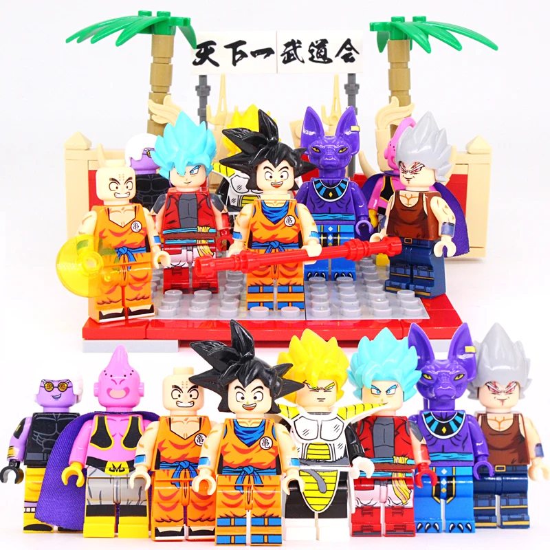 8 шт./партия Dragon Ball Z Legoings Вегета ГОКу первый Будокан в мире мяч игрушечное