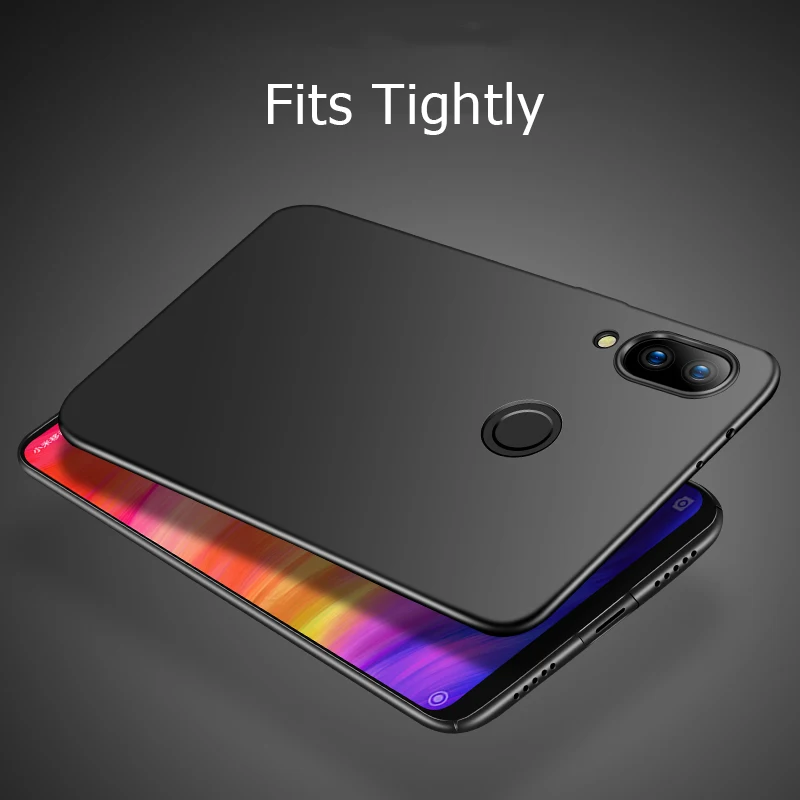 Чехол для Xiaomi Redmi Note 7 жесткая матовая задняя крышка телефона тонкий ударопрочный
