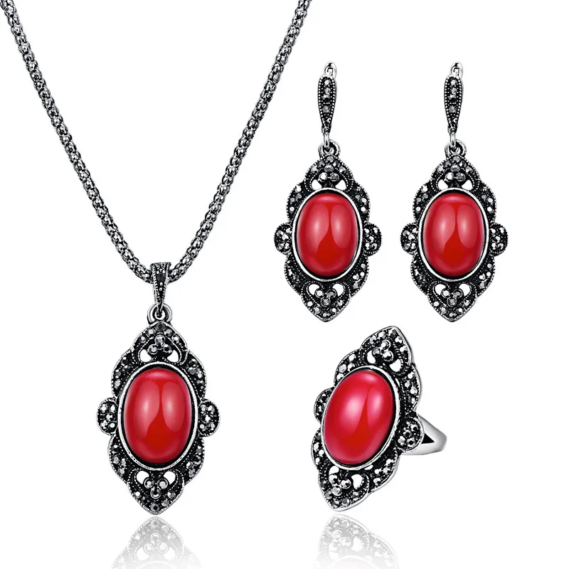 Комплект из колье серёг кольца и кольца|necklace earring ring sets|jewelry sets for womenwedding jewelry |
