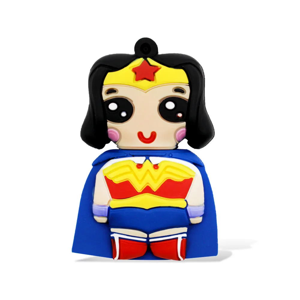 Retobo Usb 2,0 Super Heros Флешка 64 Гб мультфильм чудо-женщина Флешка 4 ГБ 8 ГБ Memoria Usb 16 Гб Usb Флешка 32 Гб - Цвет: tree