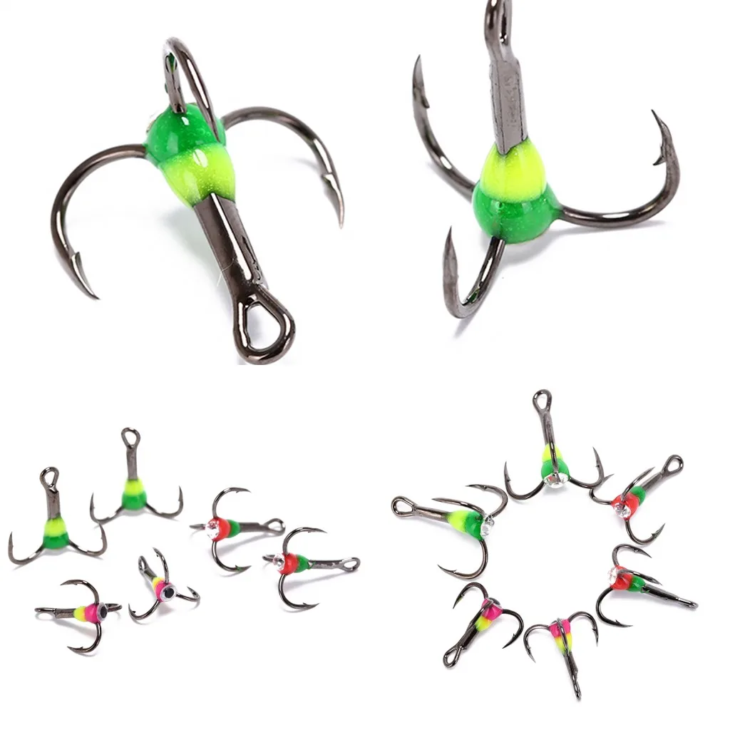 Новинка, зимняя ловля со льдом, Три якоря, крючок, приманка, мини металлическая приманка, 5 шт., крючки, размер 2 шт