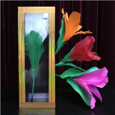 Free shipping Japanese latest stage magic - Flower From Crystal Tube Magic tricks Comedy super effect illusion Magia Toys Joke | Игрушки и