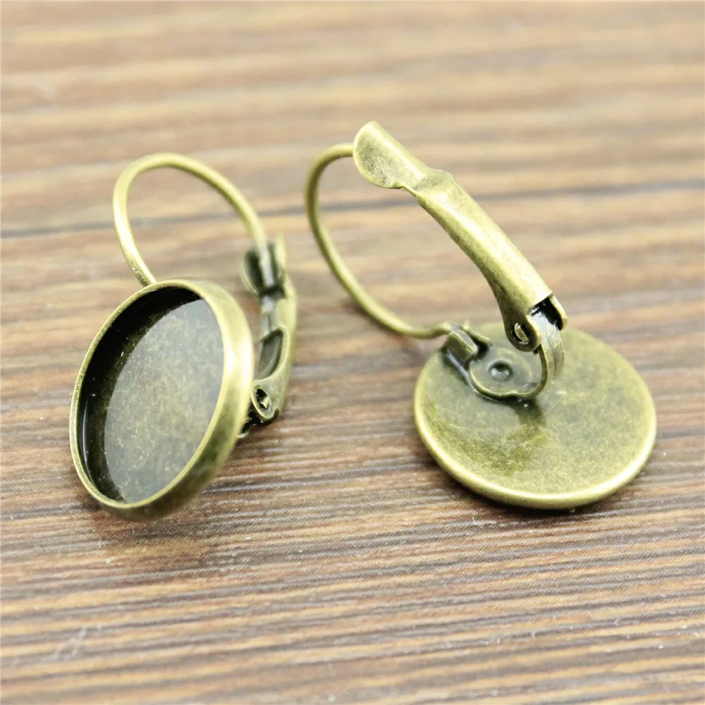 

10pcs 8 Colors Cabochon Earring Settings, Cabochon Earring Base, Earring Base Settings Fit 8~25mm