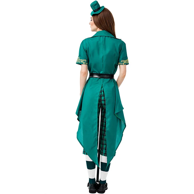 

Echoine Elf Costumes Cosplay Women Halloween Costume Christmas Forest Fancy Green Elf Carnival Purim Costume For Adult Clothing