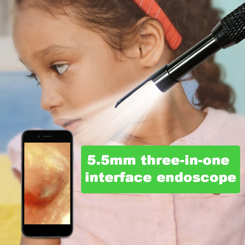 Универсальный Бороскоп USB Инспекционная камера Ушная ложка эндоскоп три в одном 1