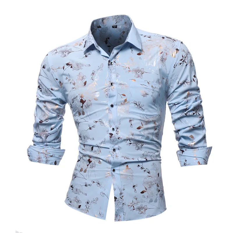 2018 мужские модные фирменные повседневные Бизнес slim fit Мужчины рубашка camisa