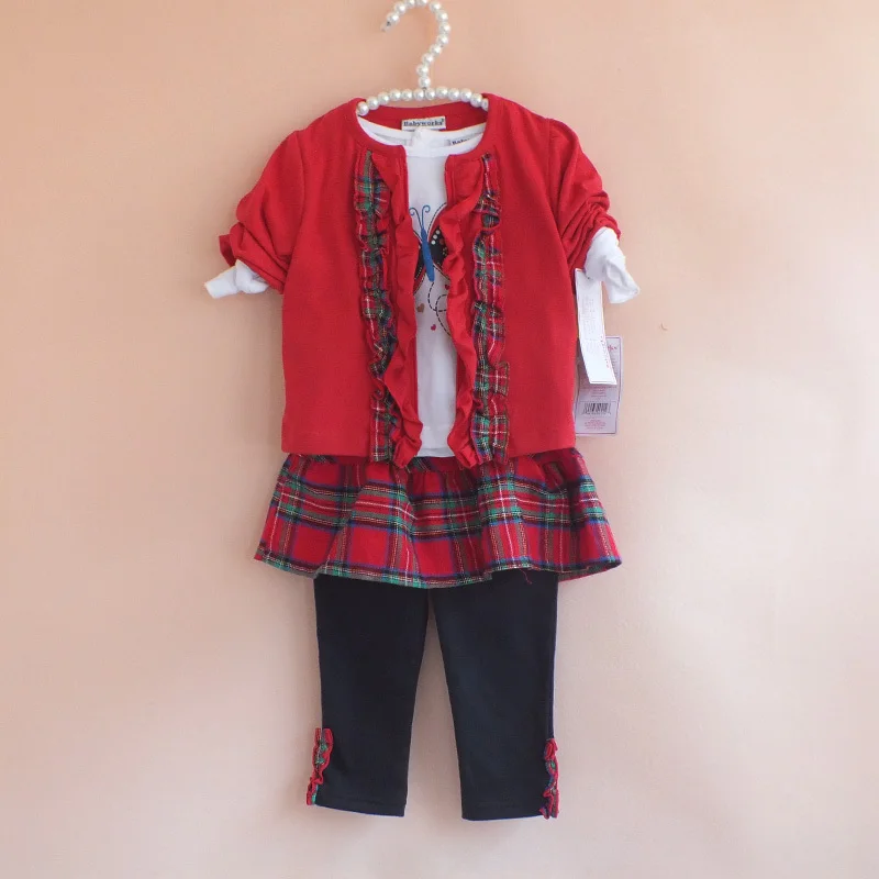 2013 Spring and Autumn Kids 1-2 years old 0-1 baby girl dress pants long-sleeved clothing pieces suit | Детская одежда и обувь