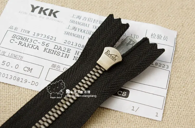 Сделай сам кошельки ручной работы аксессуары для обуви 5 # YKK старинные серебряные