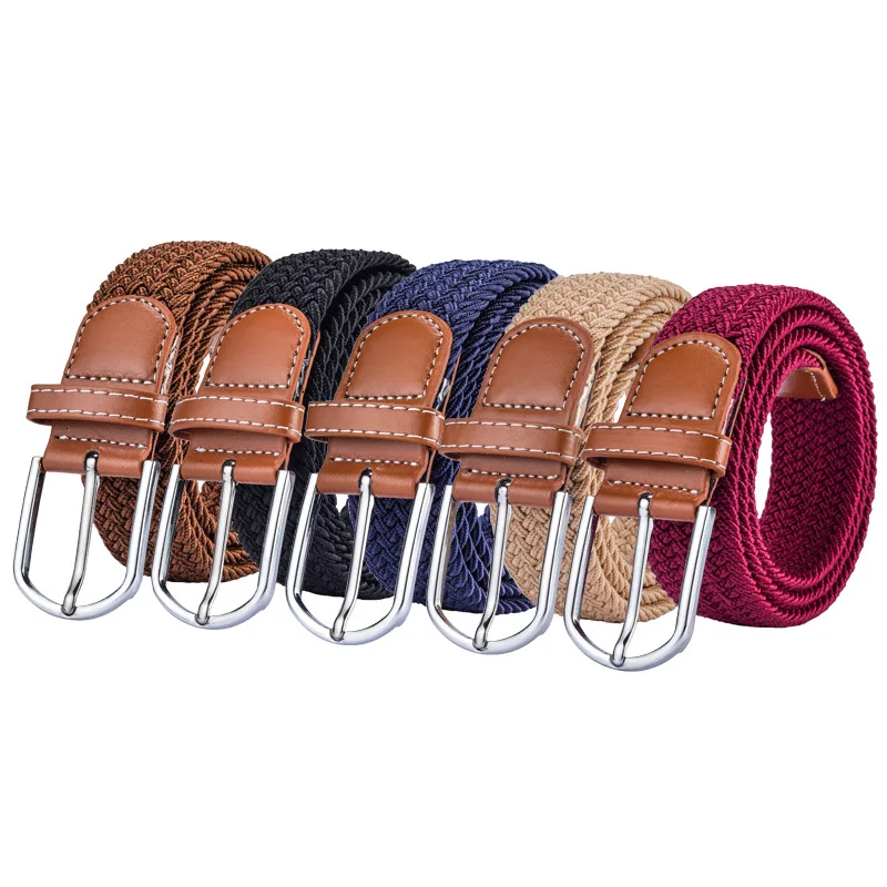 High Fashion Mens Belts Luxury Casual Braided Belt For Men With Pin Buckle Designer Belts Men High Quality Free Shipping