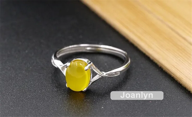 Joanlyn кольцо база для 6x8 мм Овальные Кабошоны покрытые белым золотом 925 Серебряное регулируемое кольцо пустой JZ022