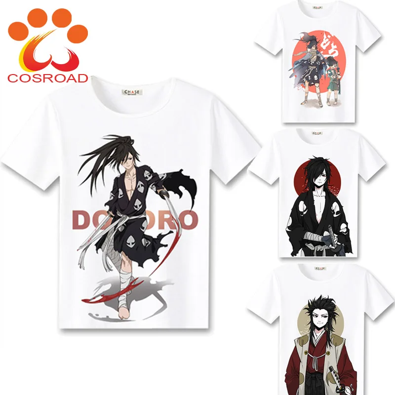 Cosroad аниме Dororo Hyakkimaru косплей футболка для мужчин и женщин короткий рукав летний