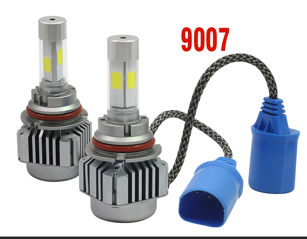 Cawanerl H1 H3 H4 H7 светодиодный головной светильник лампы 100W 12000LM/комплект 6000K 12V H8 H9 H11 9005 HB3 9006 HB4 9007 H13 Противотуманные фары Дневные Фары Светильник налобный фонарь