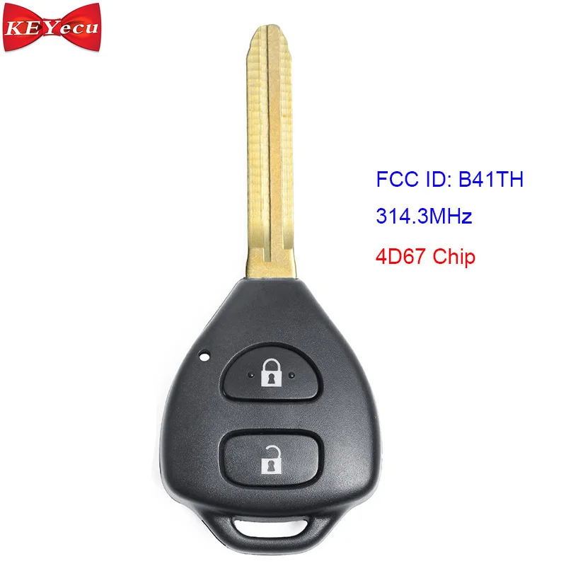 KEYECU для Toyota Hilux Vigo 2006 2007 2008 2009 2010 2011 дистанционный ключ брелок 314 3 МГц 4D67 чип MDL
