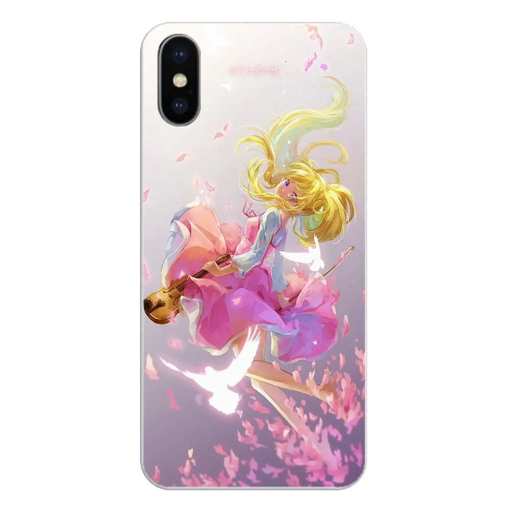 Прозрачные мягкие чехлы для Huawei Honor 8 8C 8X 9 10 7A 7C Mate 20 Lite Pro P Smart Plus Your lie in April Anime Art |