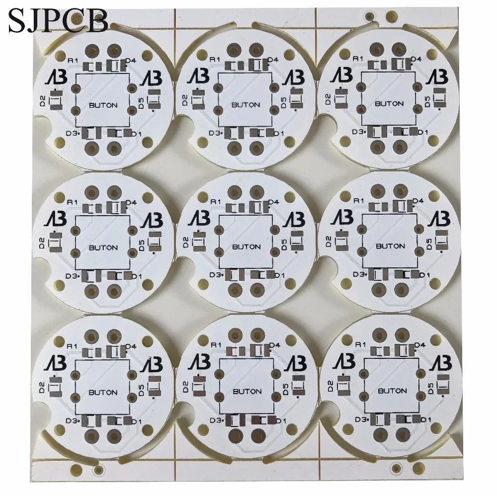 SJPCB высокое качество печатная плата Однослойная белая Быстрая доставка PCB