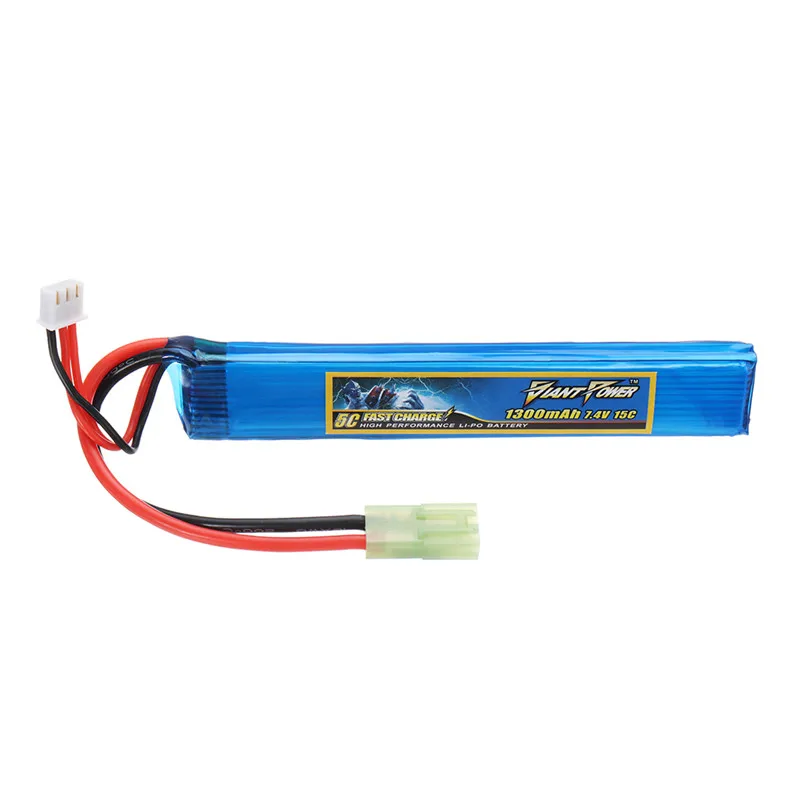 Гигантская мощность 7 4 в 1300 мАч 2S 15C LiPo батарея маленькая Tamiya вилка | Игрушки и