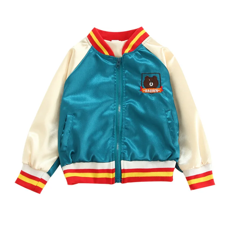 Ветровка для маленьких детей Цветная куртка бомбер Весенняя мальчиков и девочек