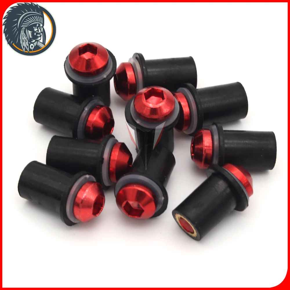 10 шт. 5 мм универсальный комплект винтов для ветрового стекла мотоцикла болты