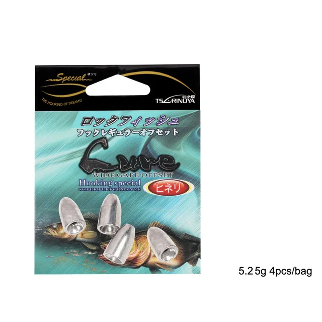 5.25g TSURINOYA для рыбалки в форме пули приманки грузило, высокое качество 1,7/3,25/5,25/7g Drop раковина Разделение выстре Наборы Для рыбалки Вольфрам свинца грузило, высокое качество - Цвет: 5.25g