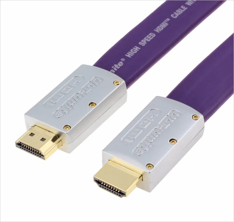 Эксклюзивный фиолетовый стандарт HDMI 2,0 плоский длинный сертифицированный кабель провод папа-папа 15 м 20 м 4 к* 2 к 3D Ethernet 15 20 м, по DHL