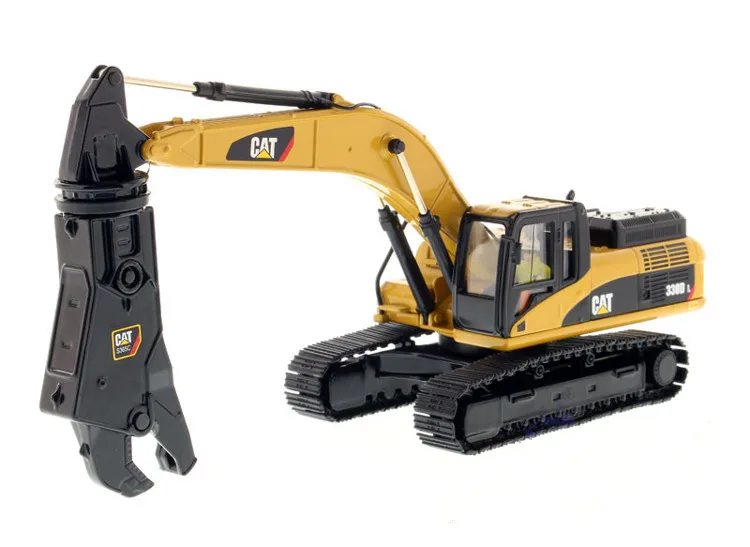 

Diecast Toy Model Gift DM 1:50 Scale Caterpillar CAT 330D L Engineering Machinery Hydraulic Excavator With Shear 85277