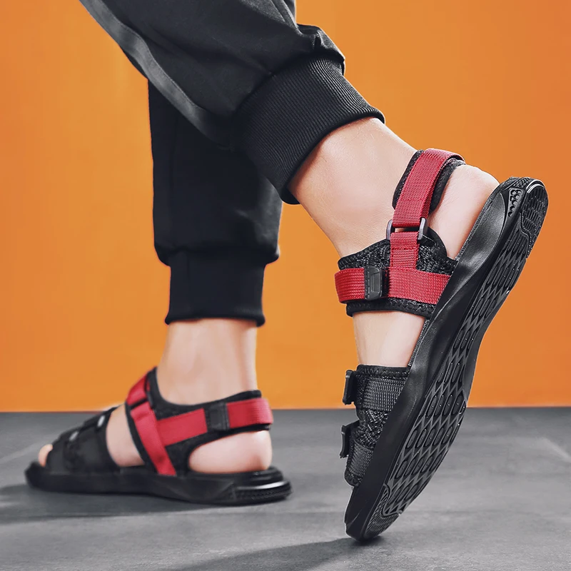 

2019 new style men's sandals casual shoes male summer breathable flat beach sandal man classic outdoor sandals for men hot sale