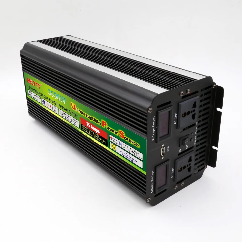 Инвертор с автоматическим переключателем DC 12 В AC 3000 в 6000 Вт|ups 3000w|ups switchups battery |