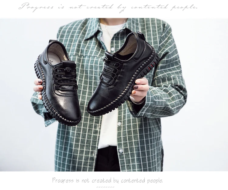 GKTINOO/Демисезонная женская обувь на плоской подошве из натуральной кожи; Zapatillas mujer; Повседневная обувь; женская обувь ручной работы на шнуровке
