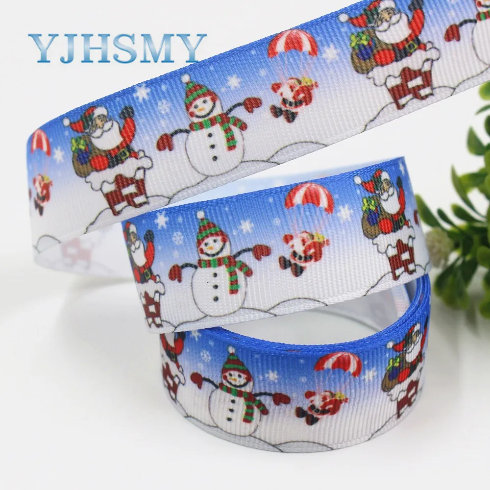 YJHSMY I-19713-11, 22 мм, 10 ярдов с героями мультфильмов, рождествеская серия корсажные ленты, Аксессуары и украшения в виде банта, своими руками материалы