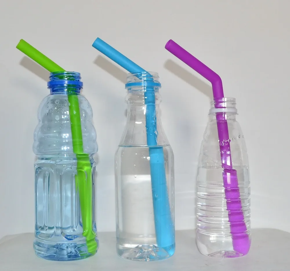 FDA 25CM Reusable Silicone Drinking Straws for Home Party Bar Accessories 10 Inch Long Flexible Replacement | Дом и сад