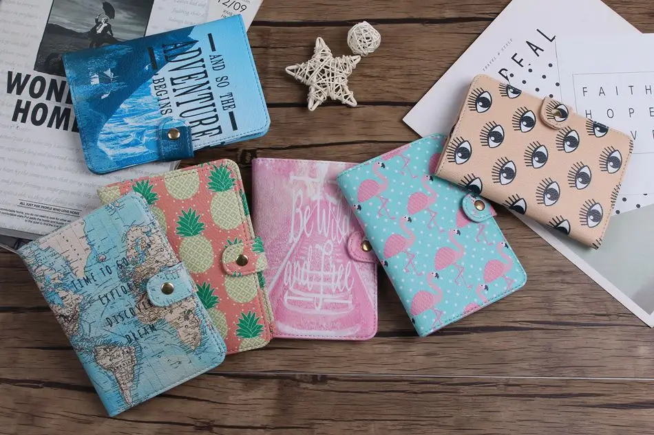 Обложка для паспорта с фламинго аксессуары путешествий креативная сумка из ПУ