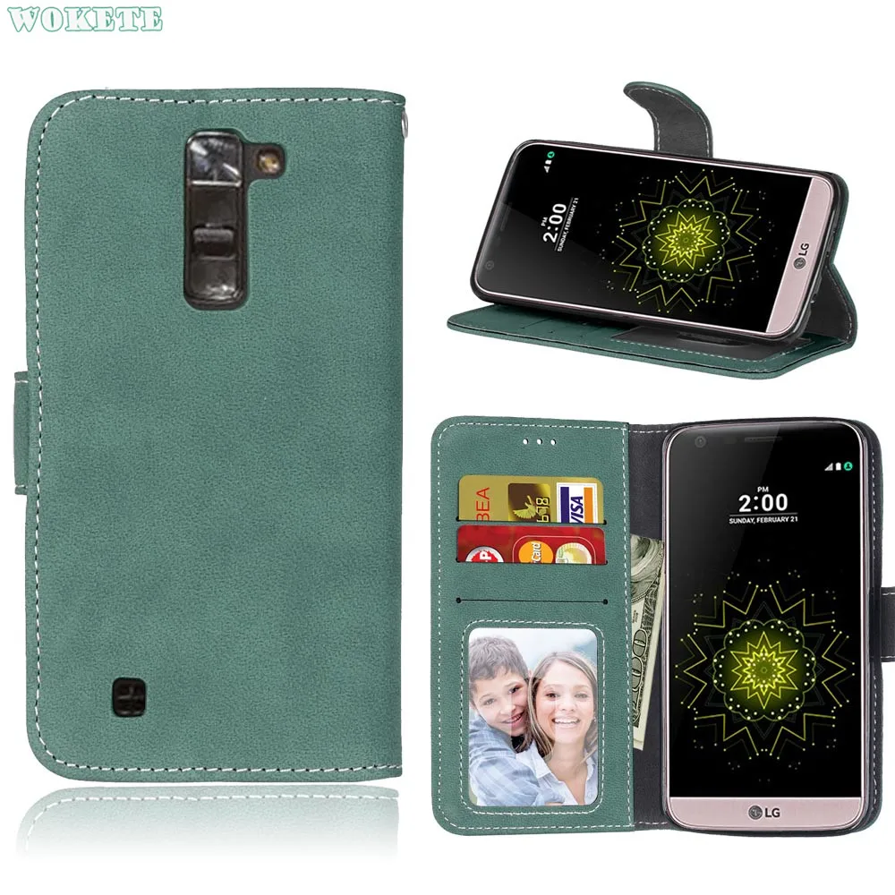Люкс Ретро Кошелек Флип PU Кожаный Бумажник карты слоты Case с Photo Frame Обложка для Lg