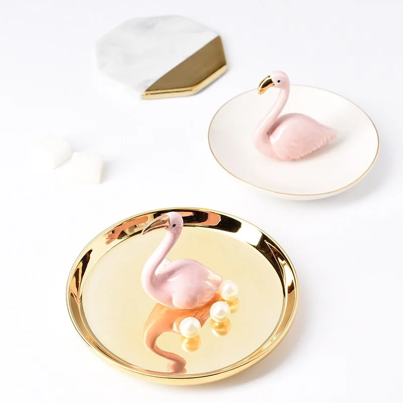 Поднос для ювелирных изделий в скандинавском стиле керамический креативный