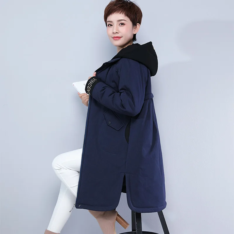 Зимняя теплая куртка с капюшоном для женщин ropa de invierno para mujer 2018 Модная парка zimowe