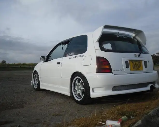 Автомобильные аксессуары для Toyota 96 99 Glanza Startlet EP91 FRP стекловолокно JUN стиль задний