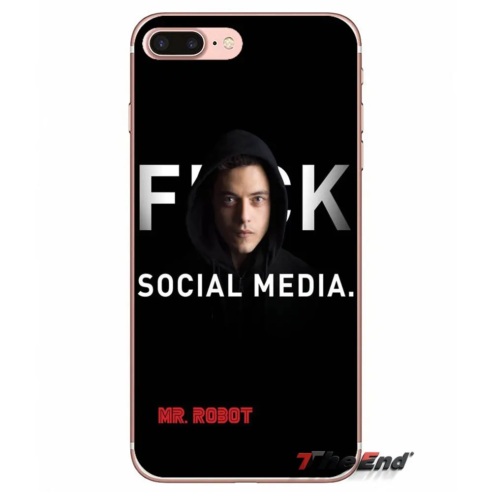 Чехол из ТПУ для iPhone X 4 4S 5 5S 5C SE 6 6S 7 8 Plus Samsung Galaxy J1 J3 J5 J7 A3 A5 2016 2017 Fsociety Mr Robot Elliot Alderson|tpu